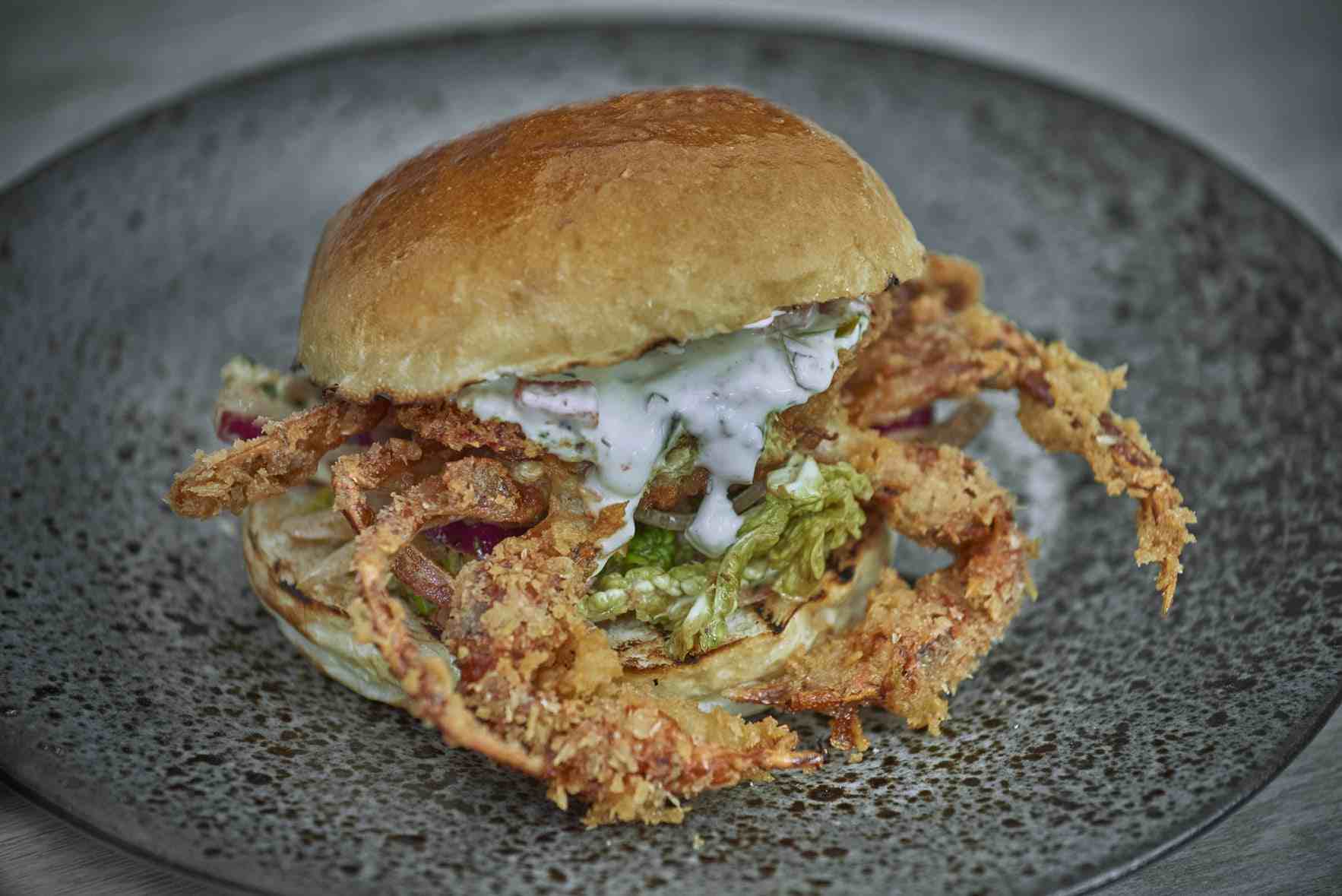 soft crab burger