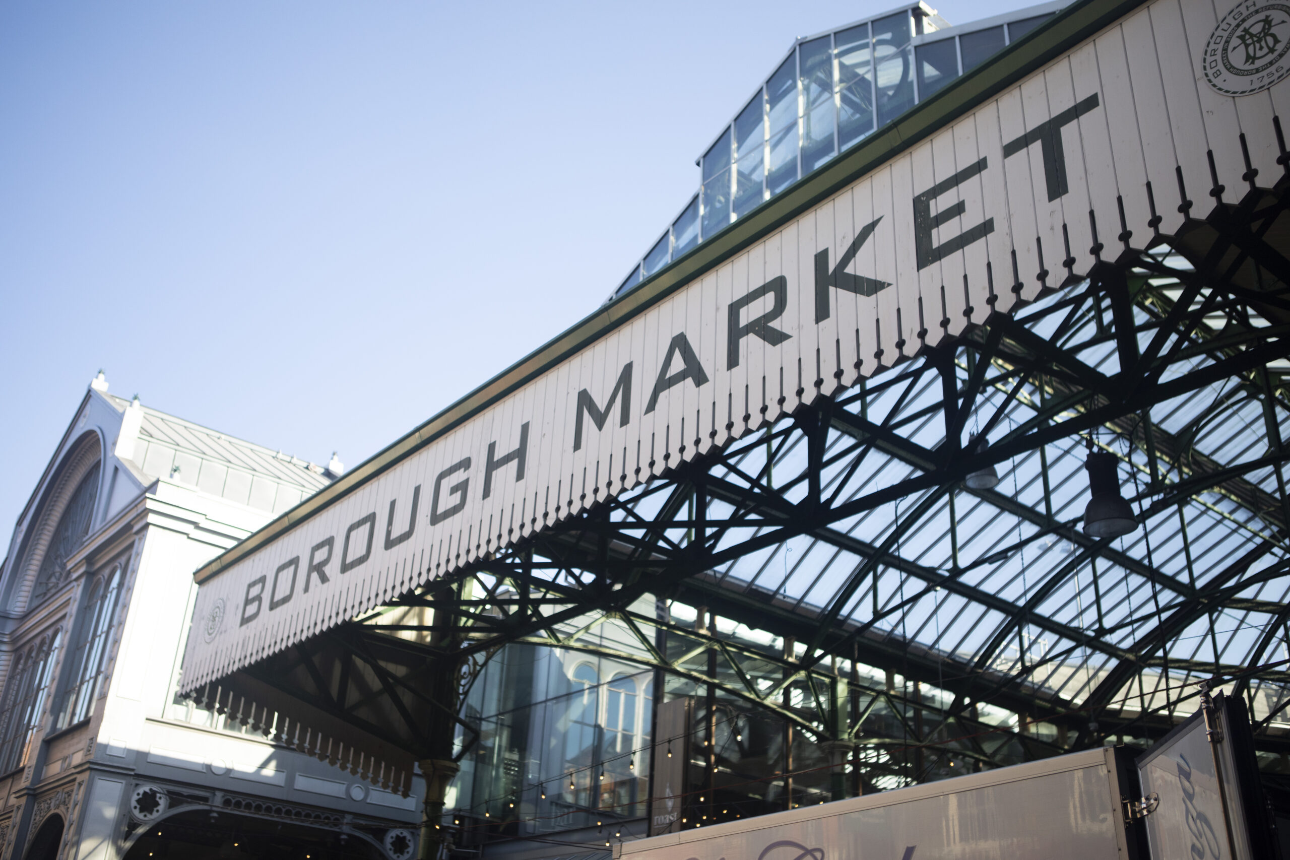 Sign outside Borough Market